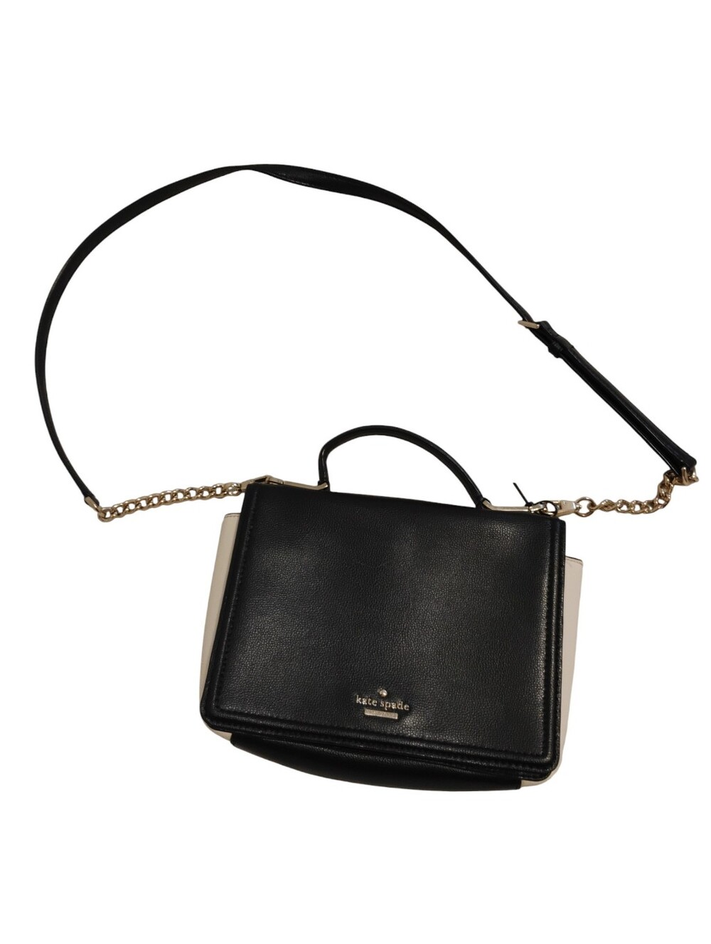 Kate Spade Black/Cement Off-White Patterson Drive Maisie Purse